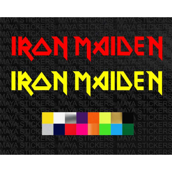 Vinyl Decal 10 Sizes! Iron Maiden Logo Sticker with TRACKING 