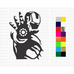 Iron Man decal stickers for cars, bikes, laptops 