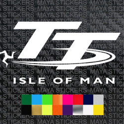 Isle of Man TT logo decal sticker for Bikes