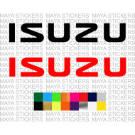 ISUZU logo sticker for cars ( Pair of 2 )