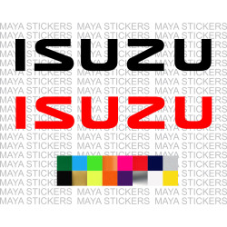 ISUZU logo sticker for cars ( Pair of 2 )