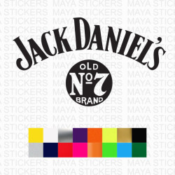 Jack Daniels old No. 7 logo decal stickers