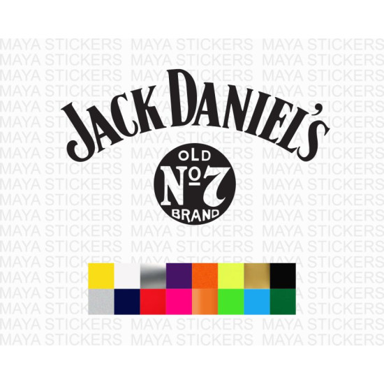 Jack Daniels old No. 7 logo decal stickers