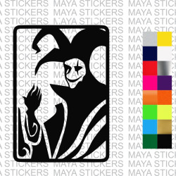 Joker playing card decal sticker for cars, bikes, laptops