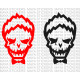 Joker suicide squad decal sticker  in custom colors ( Pair of 2 stickers )