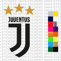 Juventus FC new dual color logo sticker for bikes, cars, laptops