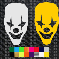 Jocker face decal sticker for cars, bikes, laptops, mobile and helmets