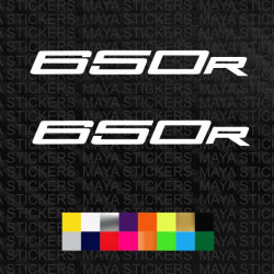 650R logo sticker for Kawasaki Ninja 650 ( Pair of 2 )