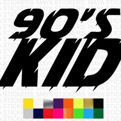 90s kid sticker for cars, bikes, laptops and others