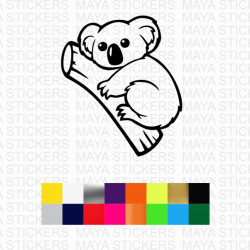 Cute Koala decal sticker for cars, bikes, laptops