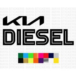 Kia diesel unique fuel cap sticker for all Kia cars and suvs