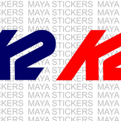 K2 sports logo decal stickers
