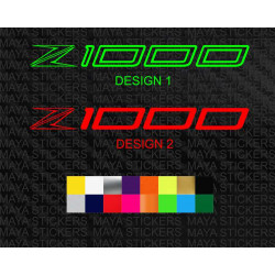 Kawasaki Z1000 logo sticker for motorcycles and helmets