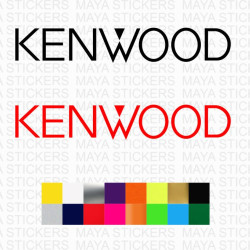 Kenwood logo decal car stickers ( Pair of 2 )