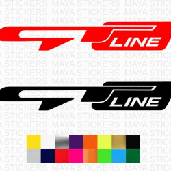 KIA GTline logo sticker for cars