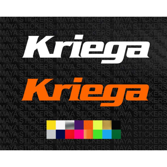 Kriega logo decal stickers for motorcycles and others