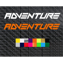 KTM adventure logo stickers for motorcycles and helmets ( Pair of 2 )