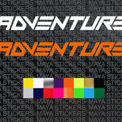 KTM adventure logo stickers for motorcycles and helmets ( Pair of 2 )