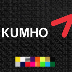 Kumho Tires logo car stickers