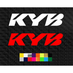 KYB logo car stickers ( Pair of 2 ) 