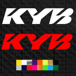 KYB logo car stickers ( Pair of 2 ) 