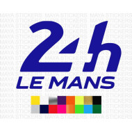 24 hours of Le Mans racing logo stickers for cars, bikes, laptops