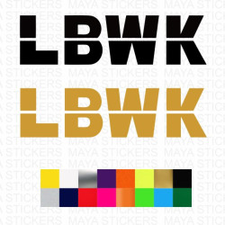 LBWK logo decal car stickers ( Pair of 2 )