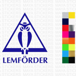 Lemforder owl logo sticker for cars 