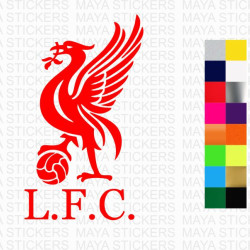 LFC liverbird with ball decal for cars, motorcycles and laptops