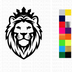 Lion with crown decal sticker for cars, motorcycles, laptops and others