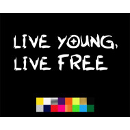 Live young, live free sticker for mahindra thar, xuv, scorpio, bolero