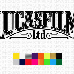 Lucasfilm logo stickers for laptops, cars, and others