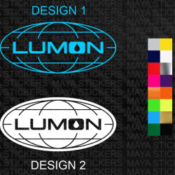 Lumon Industries globe design decal sticker for cars, laptops, bikes and others
