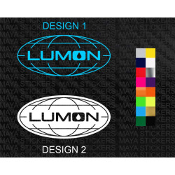 Lumon Industries globe design decal sticker for cars, laptops, bikes and others