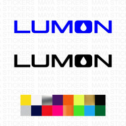 Lumon Industries text logo decal sticker for cars, laptops, bikes and others ( Pair of 2 )