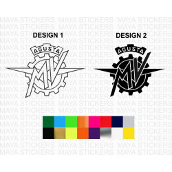 MV Agusta logo decal stickers for bikes and helmets