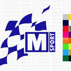 M-Sport logo stickers for cars, laptops and others