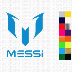 Messi M full logo sticker for cars, bikes, laptops and others