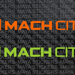 Mach City bicycles logo stickers 