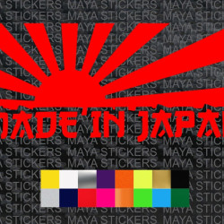 Made In Japan JDM decal sticker for cars, motorcycles