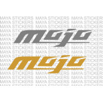 Mahindra mojo logo stickers for bikes and helmets ( Pair of 2 )