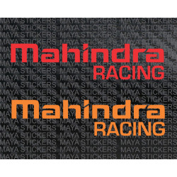 Mahindra Racing logo stickers for Mahindra cars and bikes.