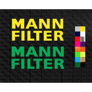 Mann filter logo stickers for motorcycles and helmets ( Pair of 2 )