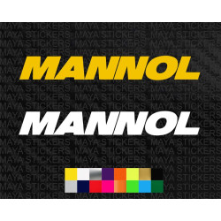 Mannol logo stickers for cars and motorcycles ( Pair of 2 )