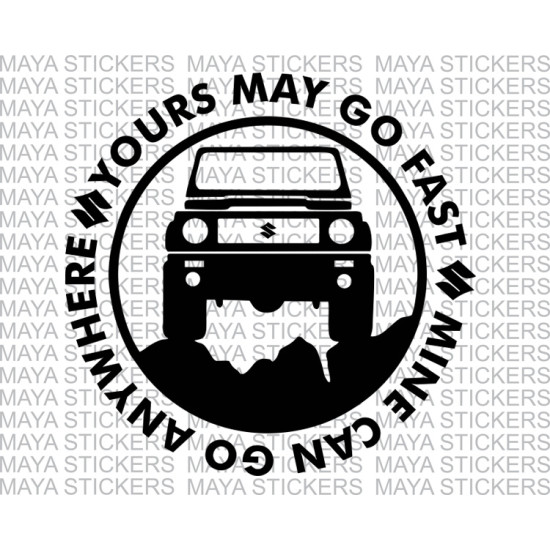 Suzuki gypsy offroad decal sticker