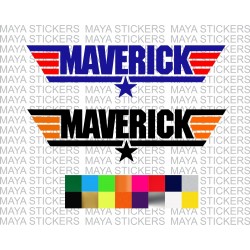 Maverick top gun decal sticker for cars, bikes, laptops, walls