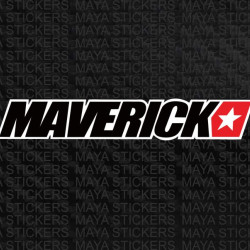 Maverick Vinales 3 color logo decal sticker for bikes and helmets