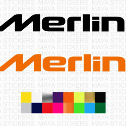 Mclaren Merlin logo stickers ( Pair of 2 )