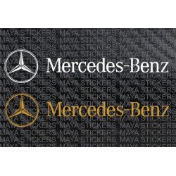 Mercedes Benz logo decal stickers ( pair of 2 )