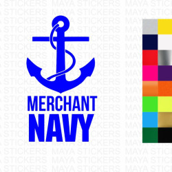 Merchant Navy stickers for Cars, Motorcycles, laptops